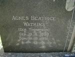 WATKINS Agnes Beatrice nee THOMPSON 1898-1951