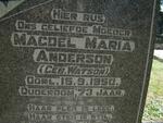 ANDERSON Magdel Maria nee WATSON -1950