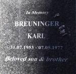 BREUNINGER Karl 1953-1977