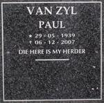 ZYL Paul, van 1939-2007
