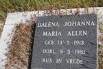 ALLEN Dalena Johanna Maria 1913-1981