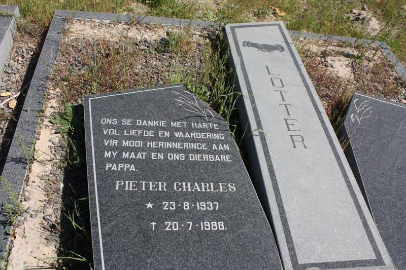 LOTTER Pieter Charles 1937-1988