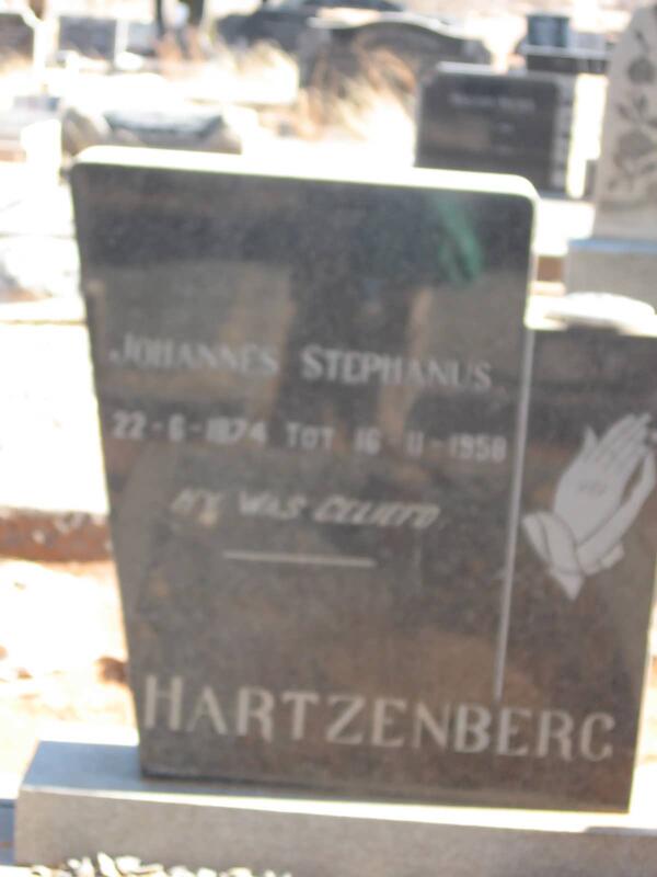 HARTZENBERG Johannes Stephanus 1874-1958