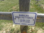 FRANCE Babalwa Rosalind 1976-2009