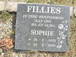 FILLIES Sophie 1922-1989