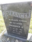 FRANCKE Frederick G. 1914-1979
