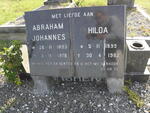 FISHER Abraham Johannes 1893-1978 & Hilda 1899-1982