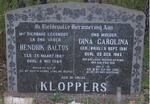 KLOPPERS Hendrik Baltus 1887-1960 &  Dina Carolina BRIEL 1891-1962