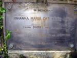 REITZ Johanna Maria Catharine nee BARRY 1884-1954