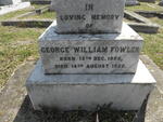 FOWLER George William 1855-1922