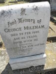 MILEHAM George -1932