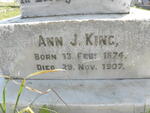 KING Ann J. 1874-1907