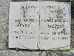 MEYER Frank Andrew 1874-1952 & Agnes Marais 1884-1963