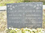 JOSS Andrew 1872-1958 & Jessie M. 1875-1974