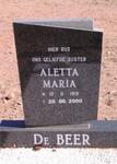 BEER Aletta Maria, de 1919-2000