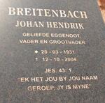 BREITENBACH Johan Hendrik 1931-2004