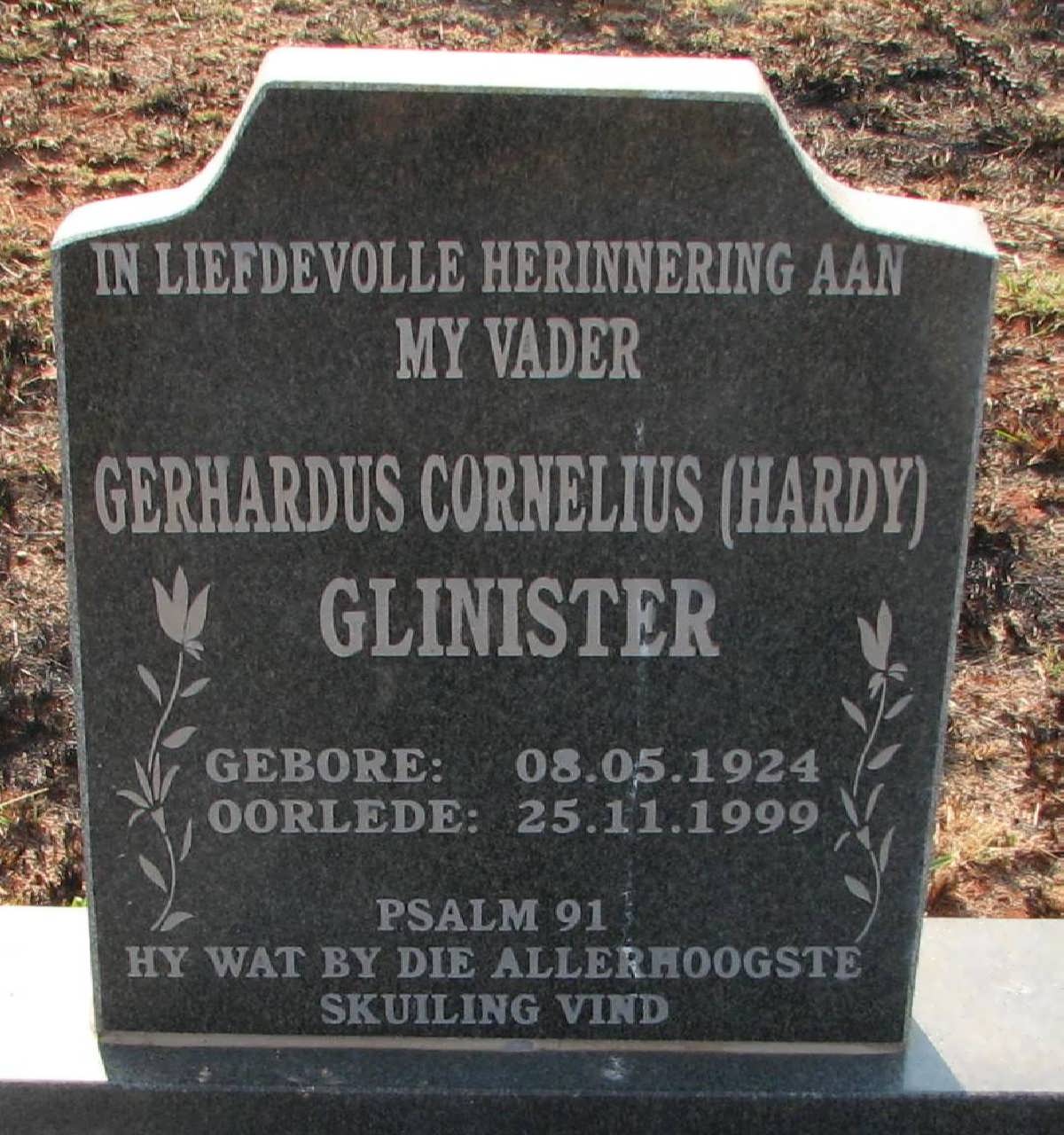 GLINISTER Gerhardus Cornelius 1924-1999