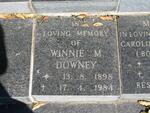 DOWNEY Winnie M. 1898-1984