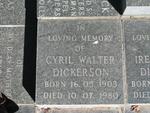 DICKERSON Cyril Walter 1903-1980