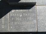 HANSEN HARALD 1894-1974