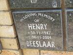BEESLAAR Henry 1947-2004