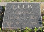 LOUW Christina 1925-1926