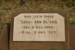 OLIVER Sarah Ann 1884-1937