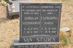 STADEN Adriaan Stephanus, van 1924-1992 & Catharina Maria 1926-1997