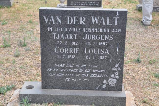 WALT Tjaart Jurgens, van der 1912-1997 & Corrie Louisa 1915-1997