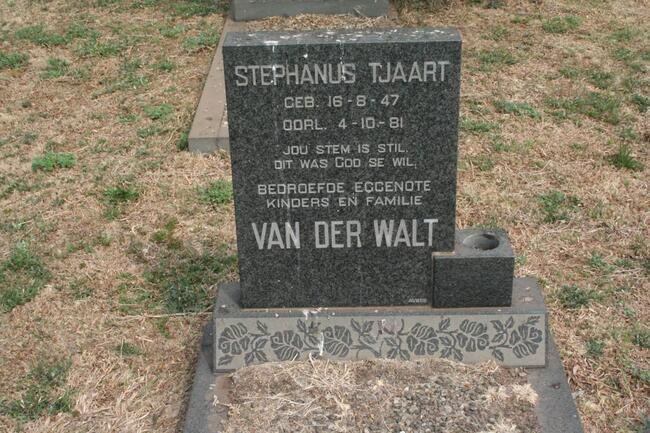 WALT Stephanus Tjaart, van der 1947-1981