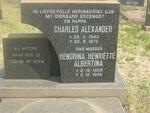 WARDEN Charles Alexander 1943-1972 & Hendrina Henriëtte Albertina 1939-1996