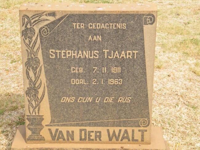 WALT Stephanus Tjaart, van der 1911-1963
