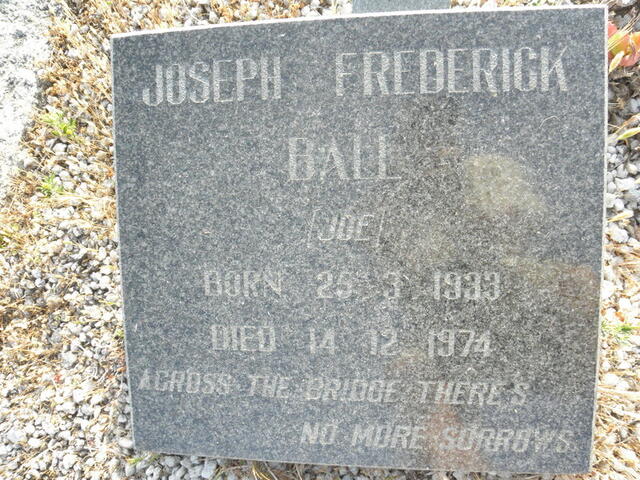 BALL Joseph Frederick 1933-1974