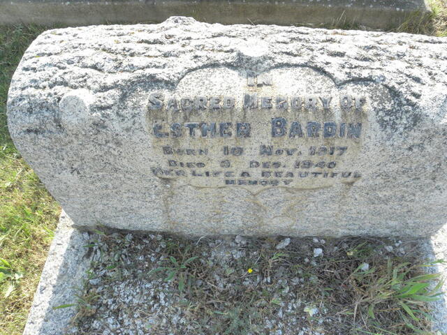 BARDIN Esther 1917-1940
