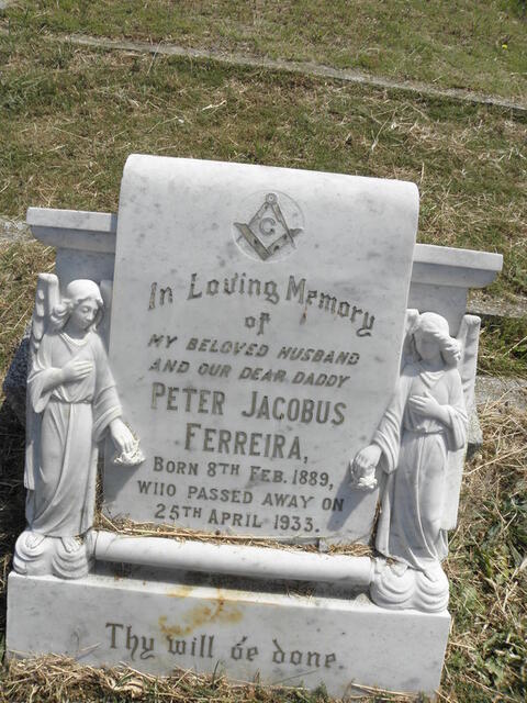 FERREIRA Peter Jacobus 1889-1933