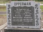 OPPERMAN Andries Stephanus 1889-1963 & Aletta Magdalena 1891-1975