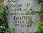 DEDIG Anna 1882-1931