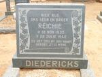 DIEDERICKS Reichie 1932-1962