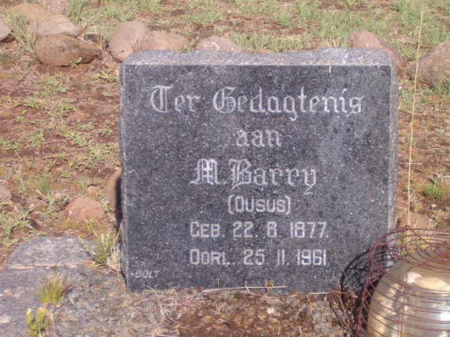 BARRY M. 1877-1961