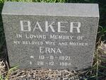 BAKER Erna 1921-1984