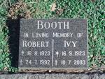 BOOTH Robert 1923-1992 & Ivy 1923-2003 