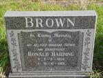 BROWN Ronald Harding 1924-1988