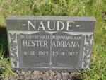 NAUDE Hester Adriana 1905-1977