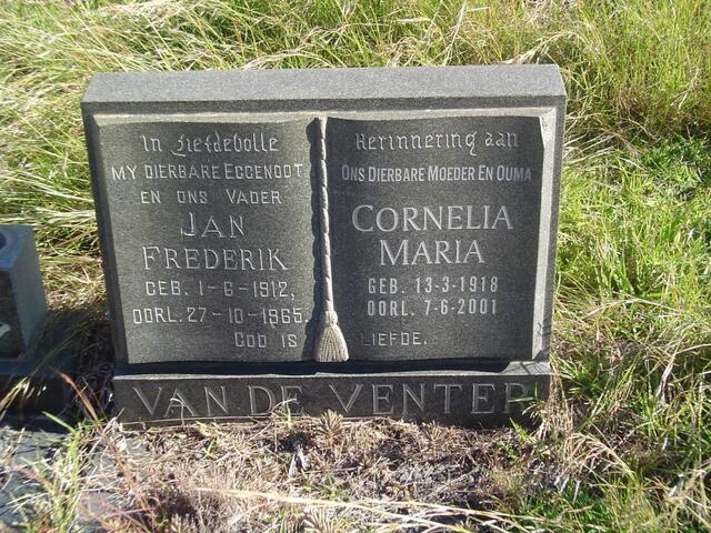 VENTER Jan Frederik, van de 1912-1965 & Cornelia Maria 1918-2001