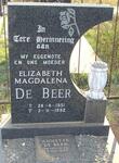 BEER Elizabeth Magdalena, de 1951-1992 ::  DE BEER Annette 1971-2001