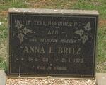 BRITZ Anna L. 1911-1973