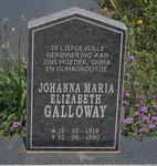 GALLOWAY Johanna Maria Elizabeth 1918-1980