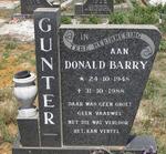 GUNTER Donald Barry 1948-1988