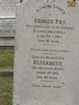 PAY George -1906 & Elizabeth -1911
