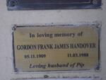 HANDOVER Gordon Frank James 1909-1988